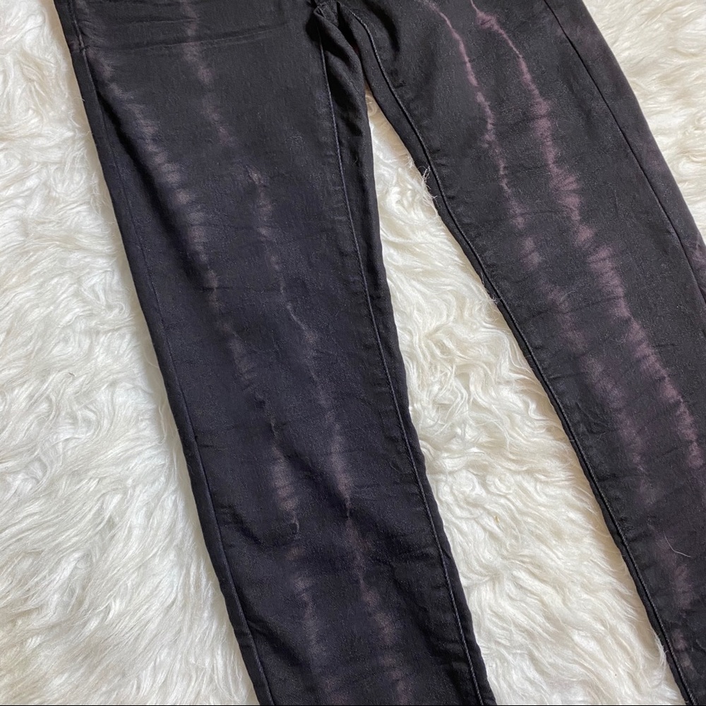 🔥SOLD🔥 American Eagle Electric Stripe Skinny Jeans Black - Picture 3 of 16